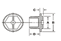 FP Series - NS & NF Class 1-2-3 Threaded Plugs (O-Ring Optional) - 2