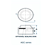ASC SERIES-Threaded Aluminum Caps for Threaded Flared Fittings - 2