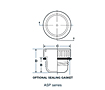 ASP SERIES - Threaded Aluminum Plugs for 37 (degree) Flared Fittings and Straight-Threaded Ports - 2